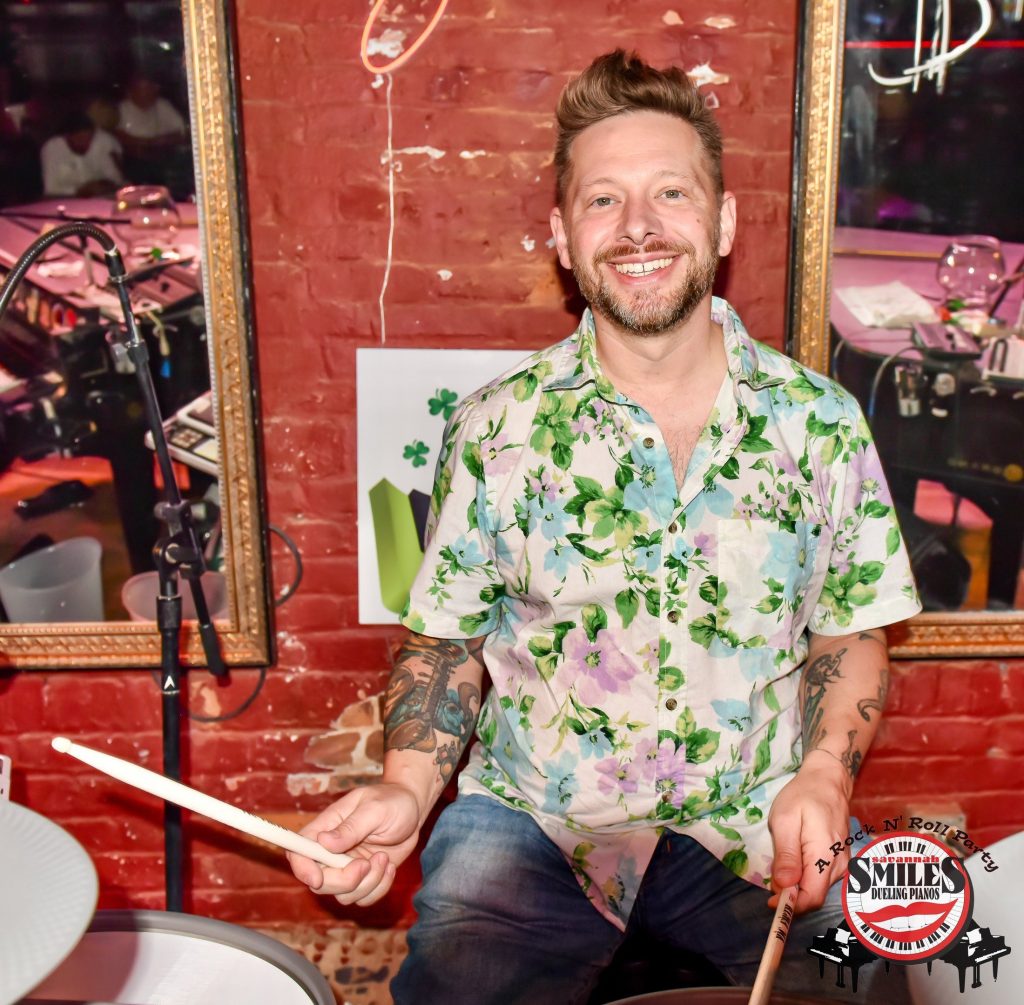 Chris Angeletti, resident drummer at Savannah Smiles
